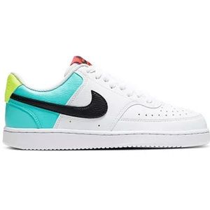 Nike Court Vision Low Women's Basketball Sneakers Size 8 Used Blue White Green